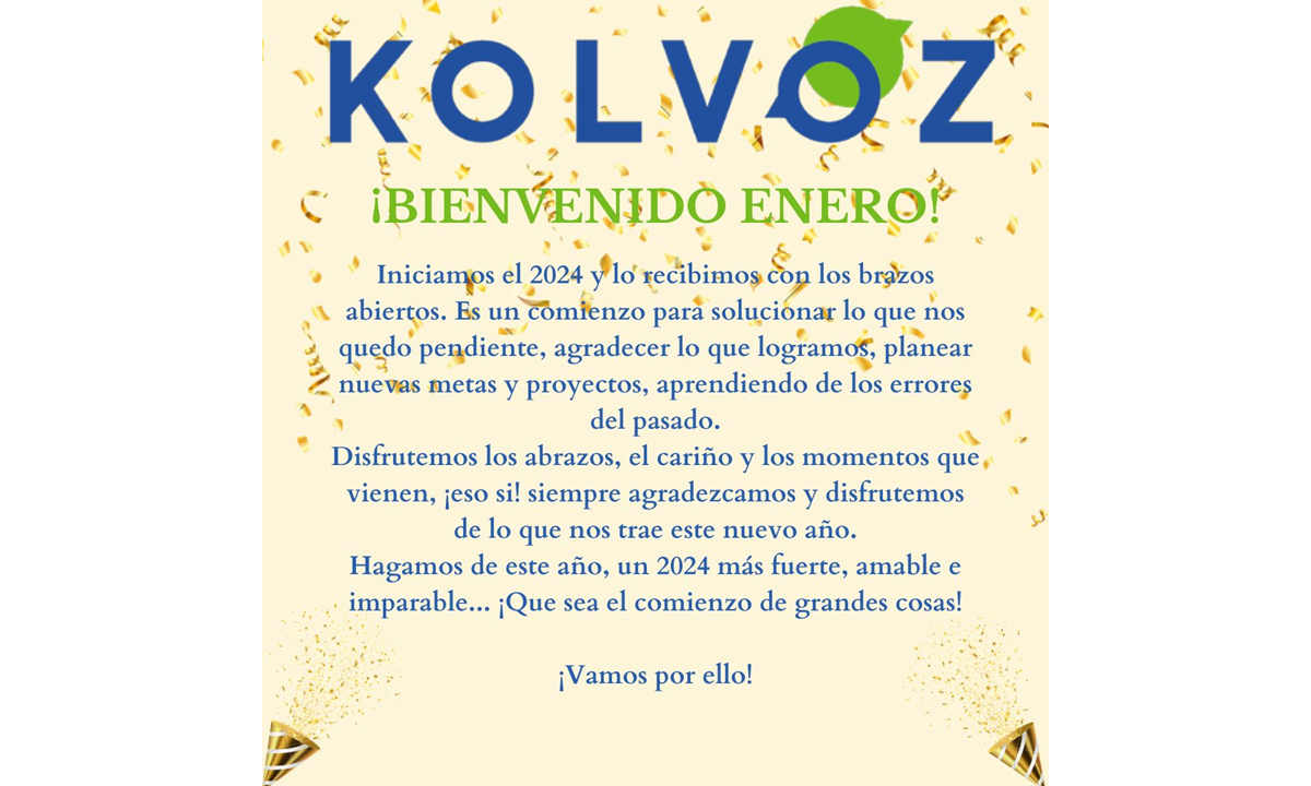 ¡BIENVENIDO ENERO!