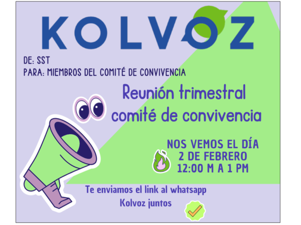 Reunión comité de convivencia