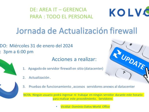 ACTUALIZACIÓN FIREWALL