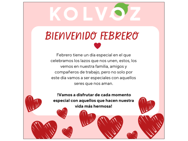 ¡Bienvenido febrero!