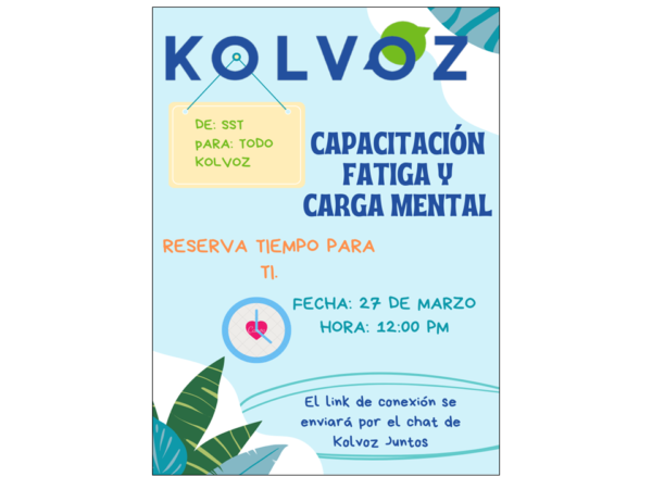 CAPACITACIÓN FATIGA Y CARGA MENTAL