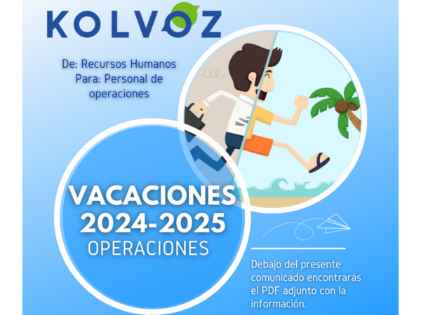 VACACIONES 2024-2025 OPERACIONES