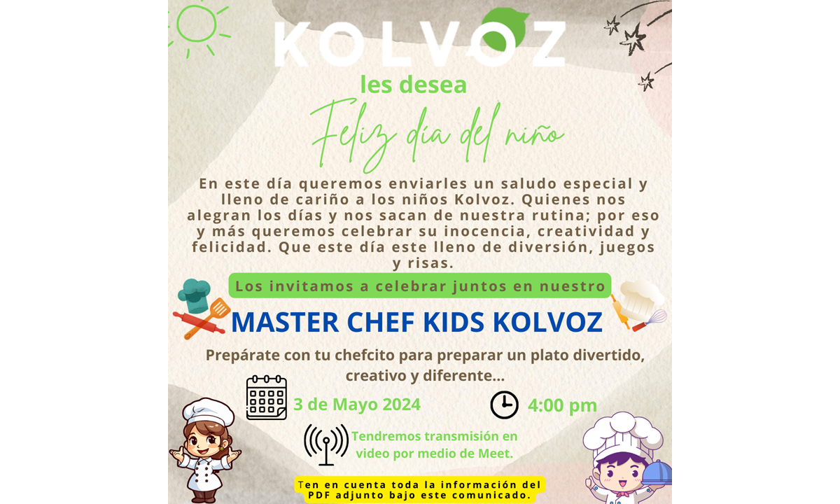 Feliz día del niño + Invitación