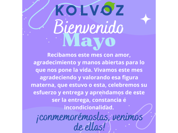 ¡BIENVENIDO MAYO!