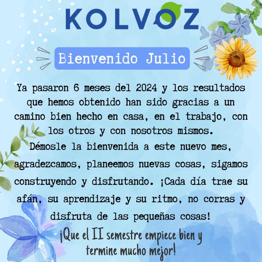 Bienvenido Julio