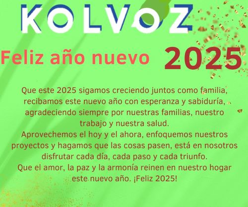 ¡Feliz año nuevo!
