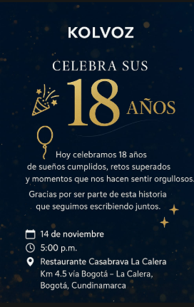 ANIVERSARIO KOLVOZ